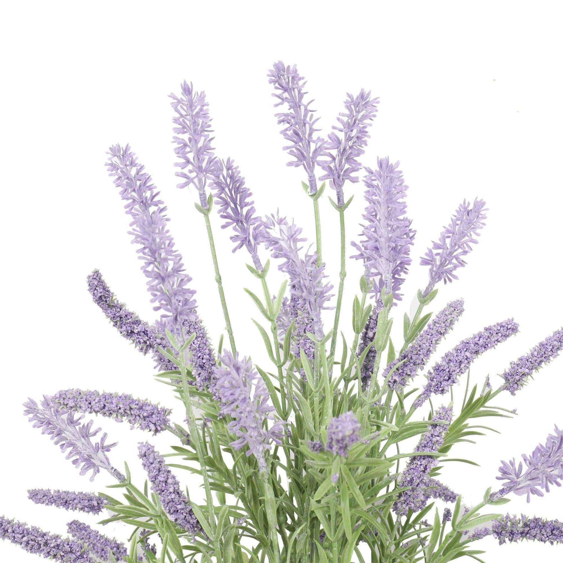 lavender plant artificial Artificial Lavender Plant in a Pot 40cm – No Grow Co